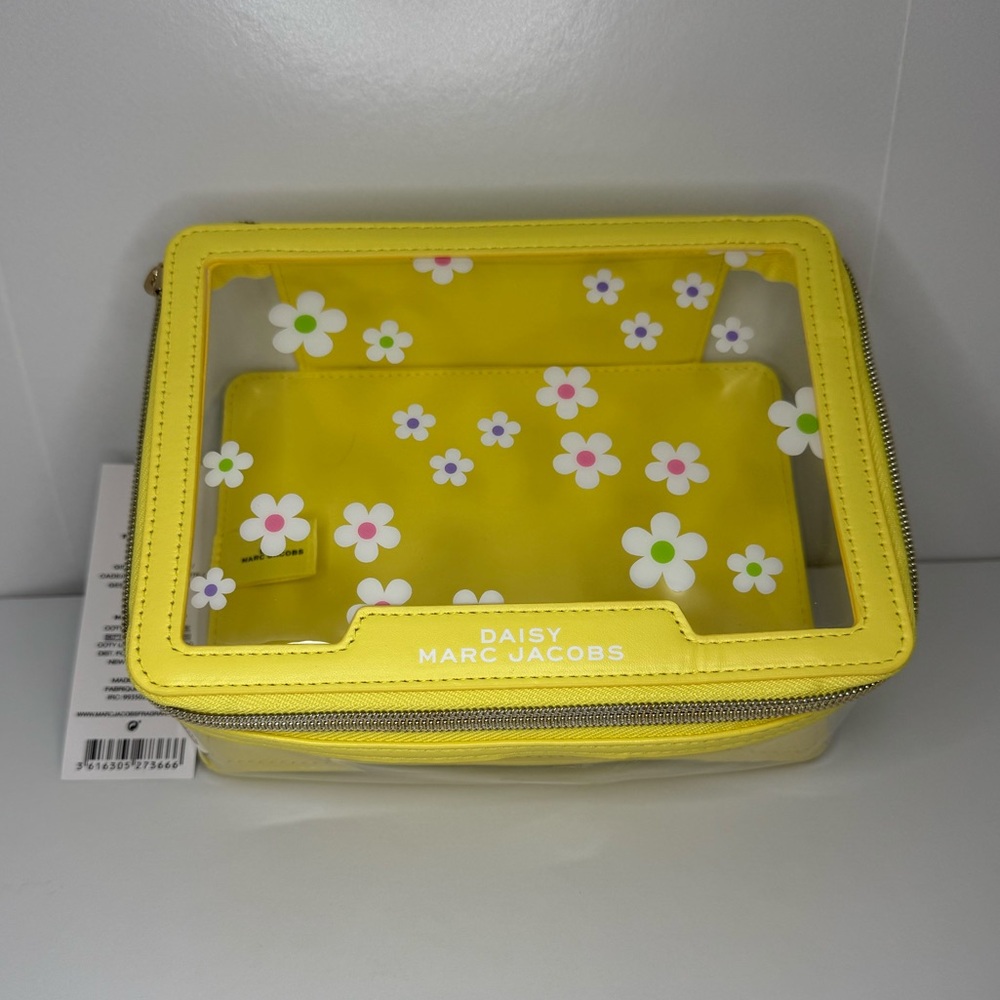 Marc Jacobs Daisy Yellow Floral Pouch